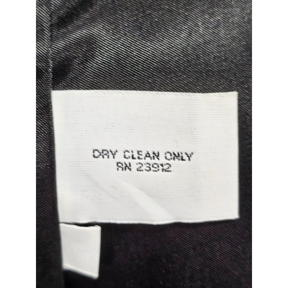 Forecaster Of Boston Women's Black Lambswool Long Coat With Fur Trim Size 6 235 - Picture 15 of 16